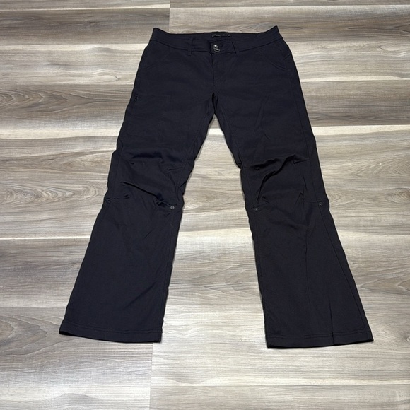 Prana Black Casual Pants with roll up feature size 12 - Picture 2 of 9